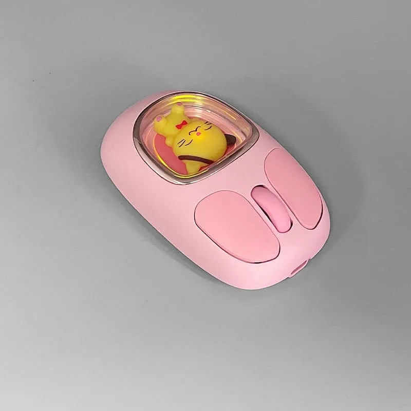 Cute Design 2.4G & BT Wireless Optical Mouse Customized Office Mouse Type c Rechargeable Gift Mouse MW-063PR