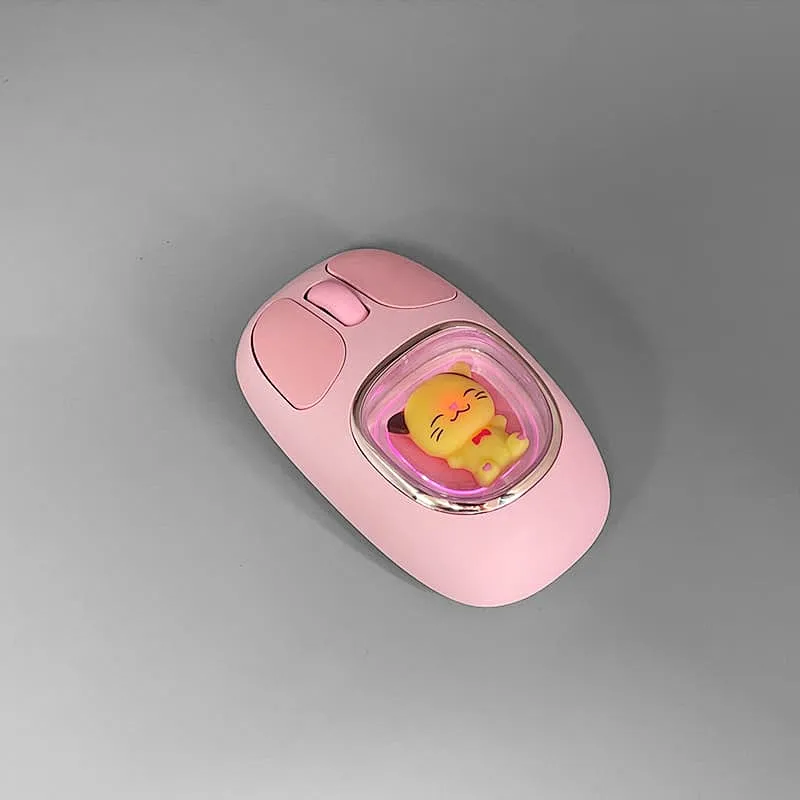 Cute Design 2.4G & BT Wireless Optical Mouse Customized Office Mouse Type c Rechargeable Gift Mouse MW-063PR