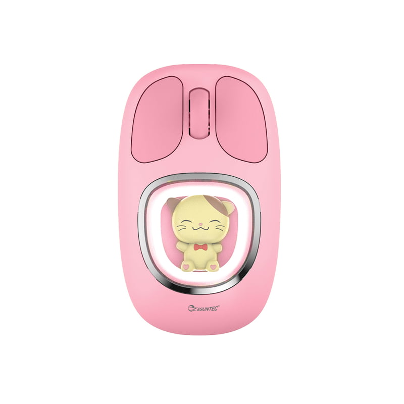 Cute Design 2.4G & BT Wireless Optical Mouse Customized Office Mouse Type c Rechargeable Gift Mouse MW-063PR